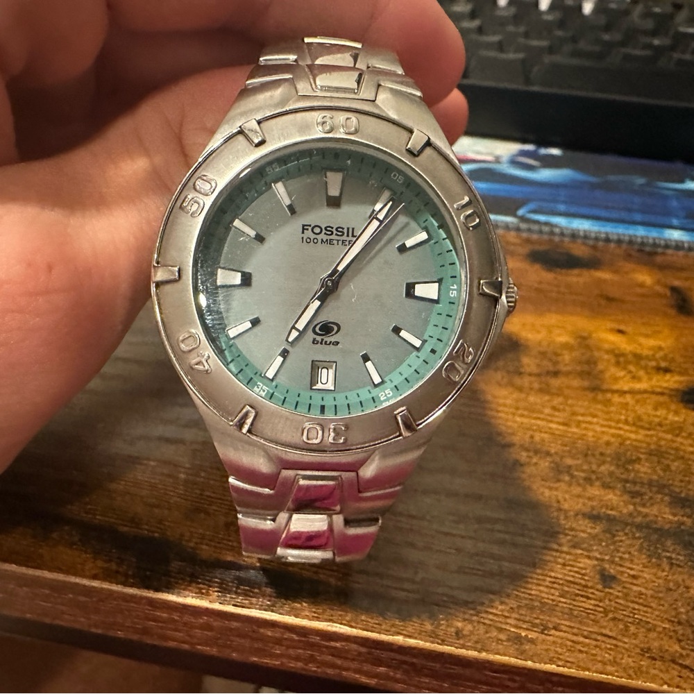 Fossil blue watch